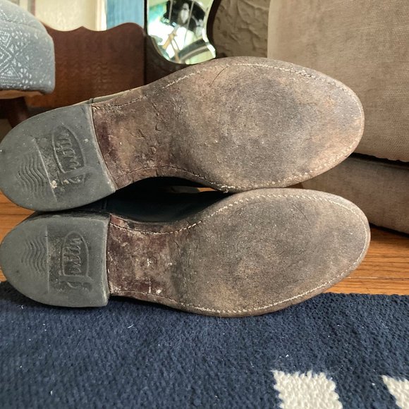 Justin Boots size 6B black leather - Picture 5 of 8